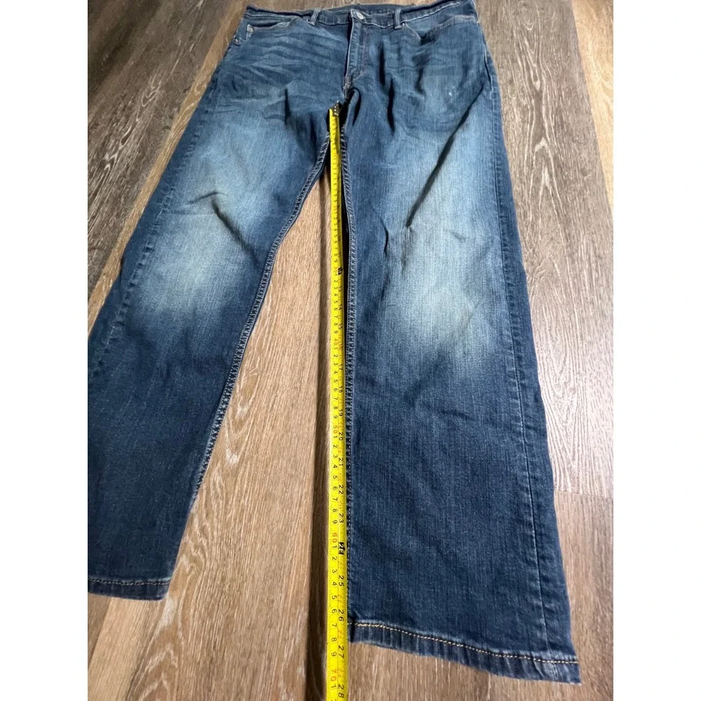 Levi's 505 Regular Fit Jeans Mens 38x30 Blue Denim Straight Leg Pants 1625